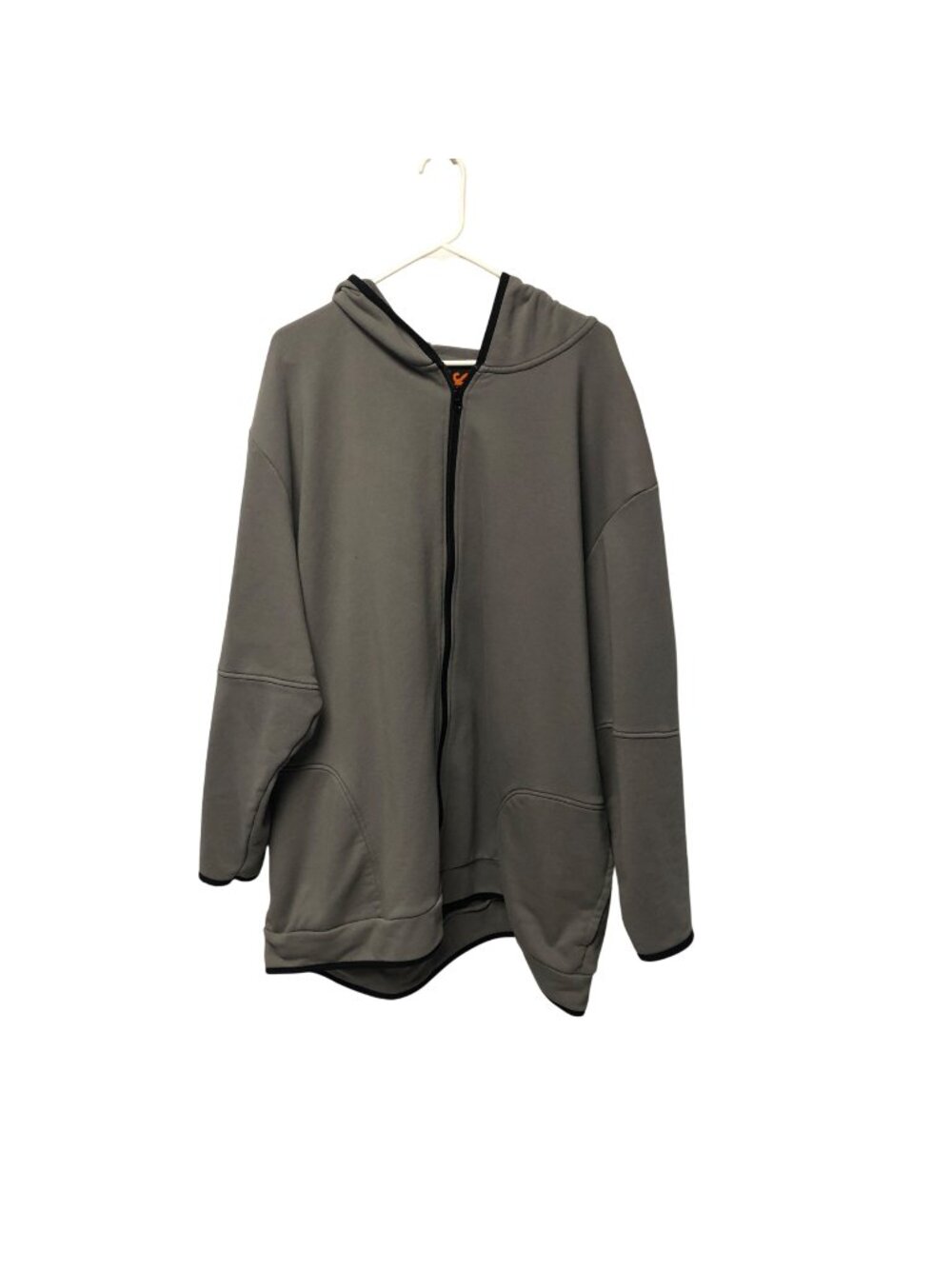 Society of One Sweatshirt Mens Size 4XL Gray Cotton Blend Jacket Full Zip Hoodie
